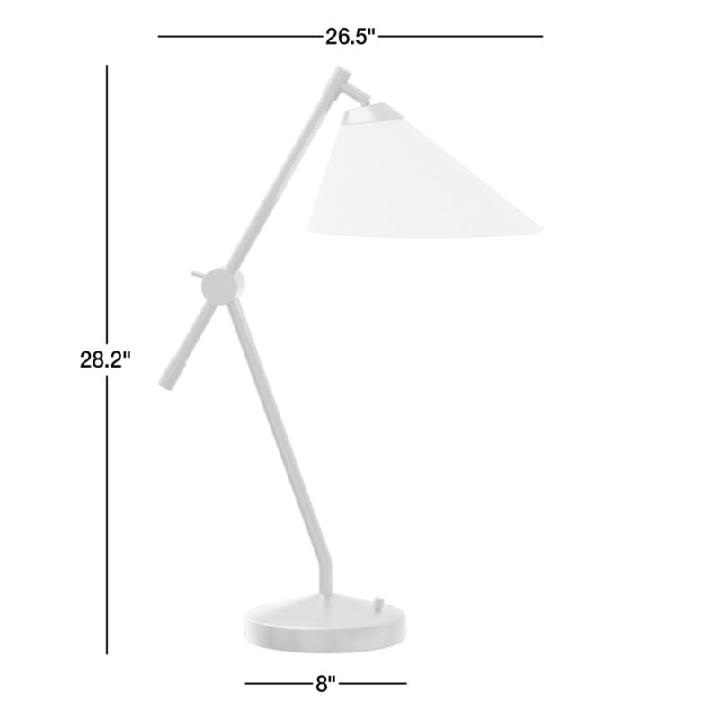 View Avant Metal Task Lamp with Fabric Shade 28.2" - image 3 of 10