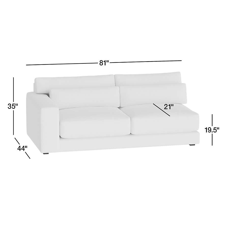 View Retreat Left-Arm Sofa Sectional Piece - image 6 of 6