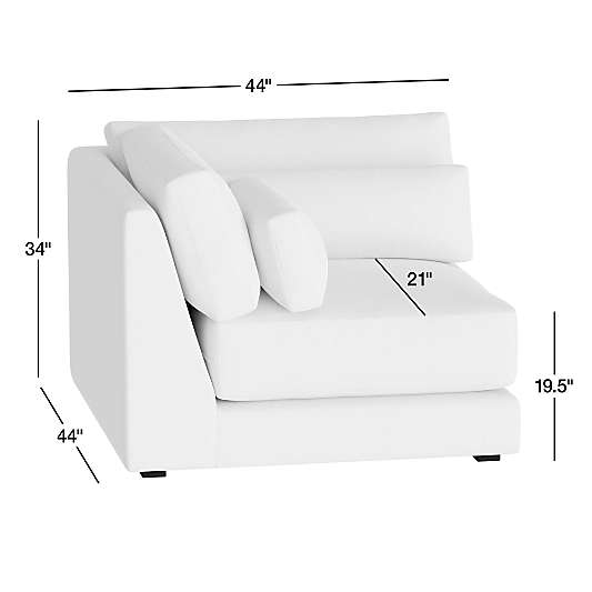Retreat Leather Corner Chair Sectional Piece