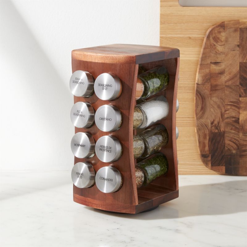 Crate barrel spice rack sale