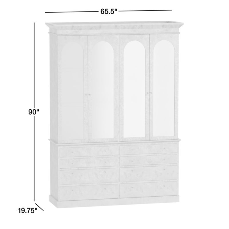 View Maison Burl Wood Display Storage Cabinet with Light - image 3 of 12