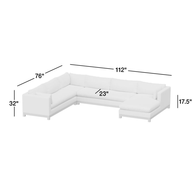 View Pacific Wood 3-Piece L-Shaped Sectional Sofa - image 3 of 11