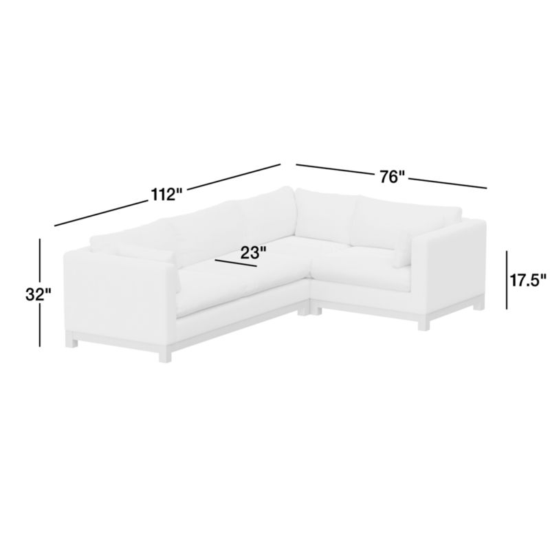 View Pacific Wood 3-Piece Corner Sectional Sofa - image 3 of 11