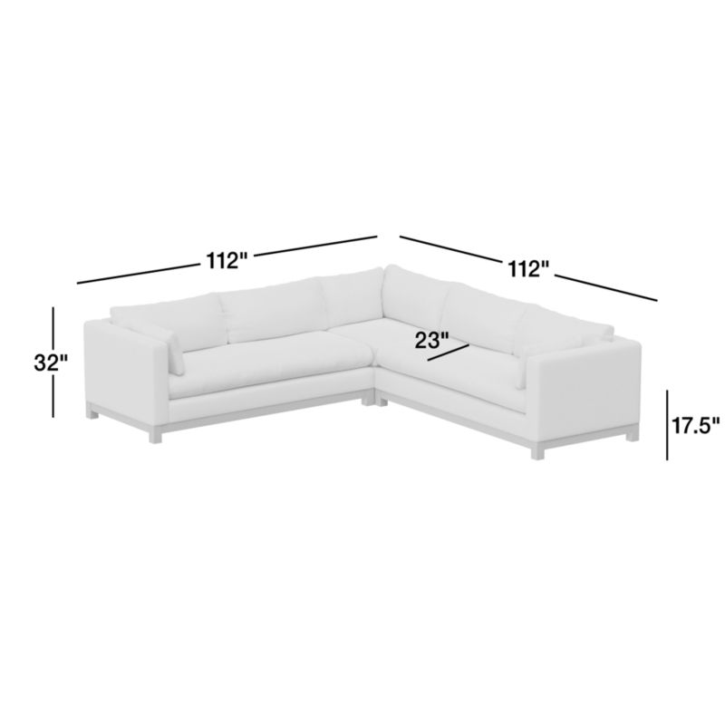 View Pacific Wood Bench Seat 3-Piece Corner Sectional Sofa - image 3 of 11