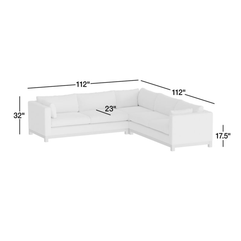 View Pacific Wood 3-Piece Corner Sectional Sofa - image 3 of 13