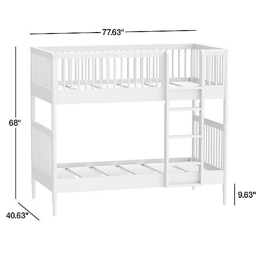 Hampshire Natural Brown Wood Kids Twin Bunk Bed