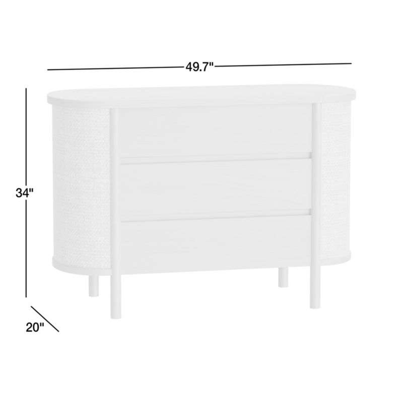 View Canyon Natural Wood Narrow 3-Drawer Kids Dresser by Leanne Ford - image 3 of 8