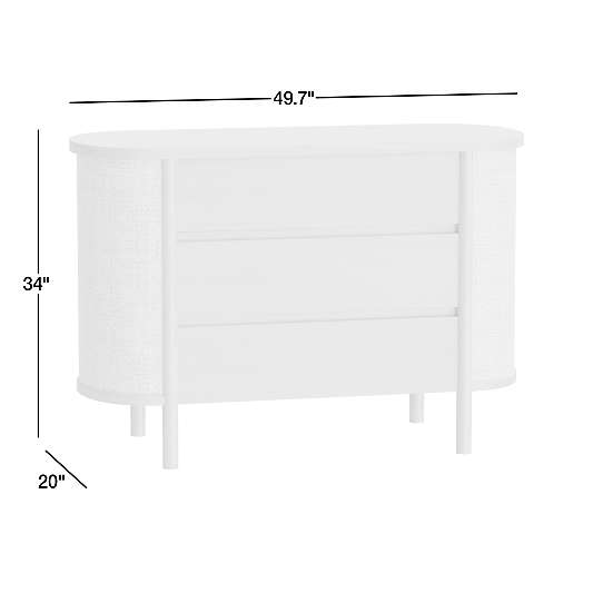 Canyon Natural Wood Narrow 3-Drawer Kids Dresser by Leanne Ford