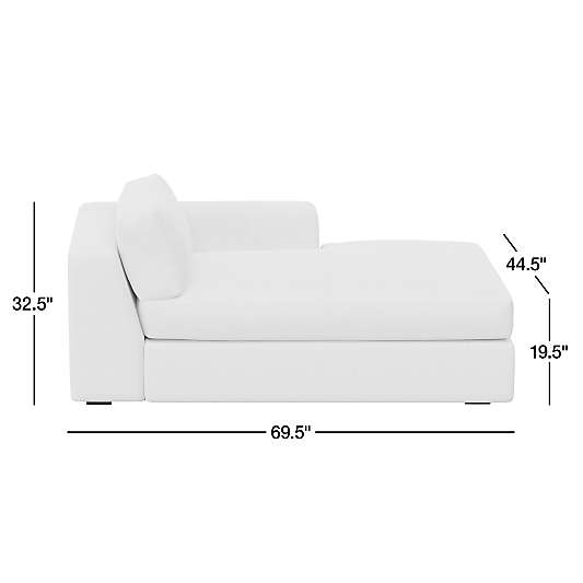 Oceanside Right-Arm Chaise Lounge Sectional Piece
