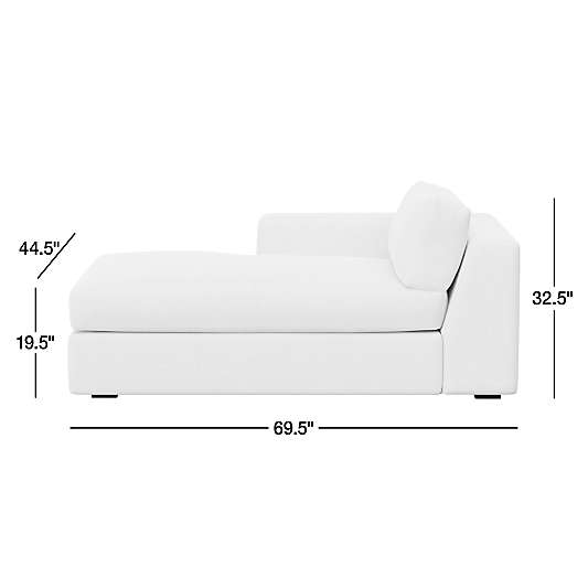 Oceanside Left-Arm Chaise Lounge Sectional Piece