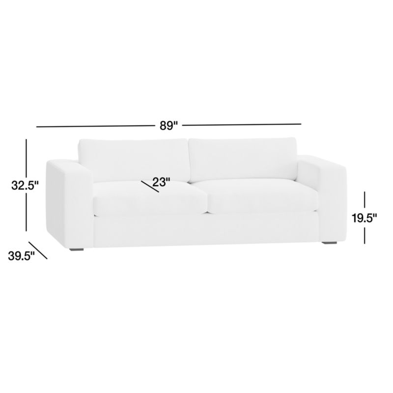 View Oceanside 90" Wide-Arm Sofa - image 2 of 18