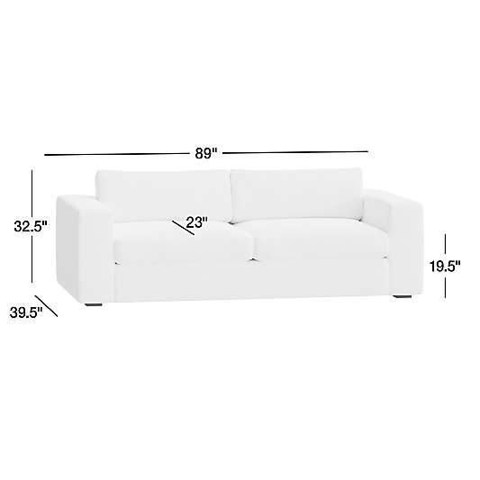 Oceanside 90" Wide-Arm Sofa