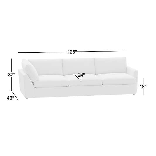 Lounge Deep Right-Arm Corner Sofa Sectional Piece