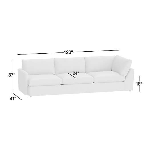 Lounge Left-Arm Corner Sofa Sectional Piece