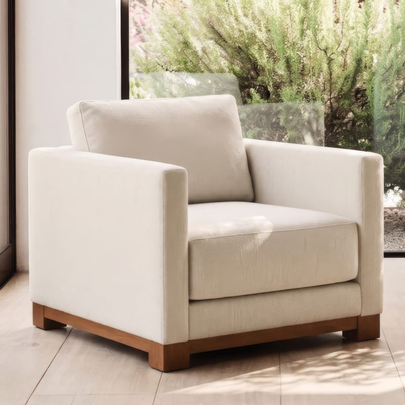 Gather Deep Wood Base 37" Chair - image 4 of 9
