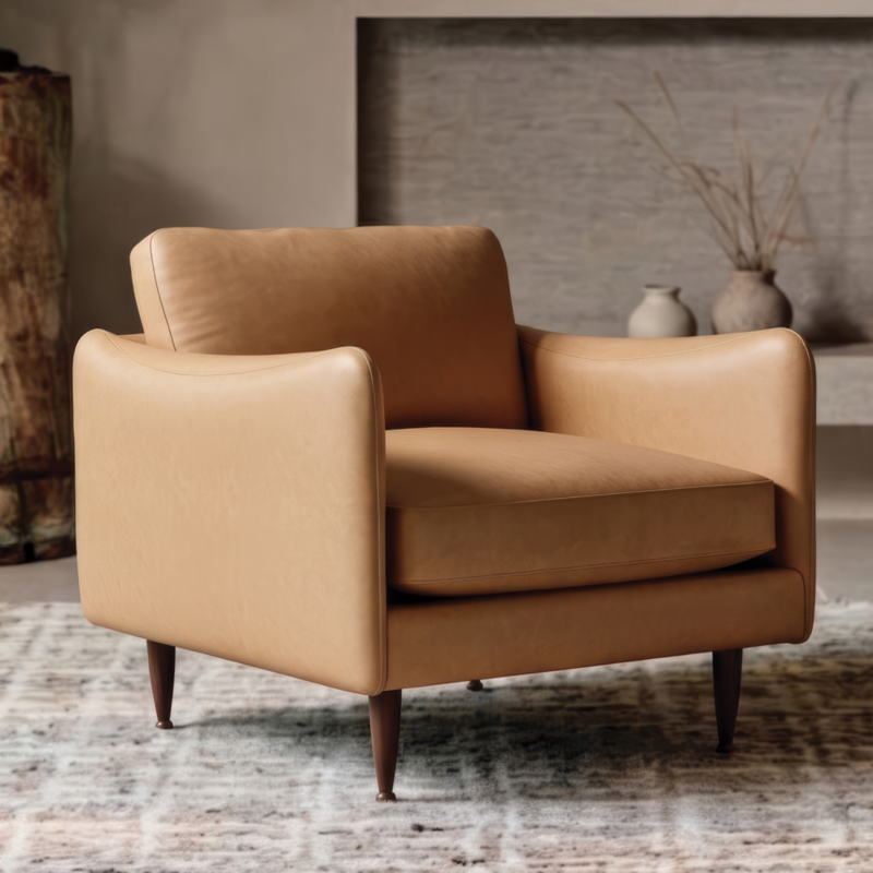 Cosgrove 32.5" Leather Chair - image 2 of 7