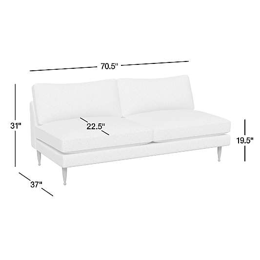 Cosgrove Armless Loveseat Sectional Piece