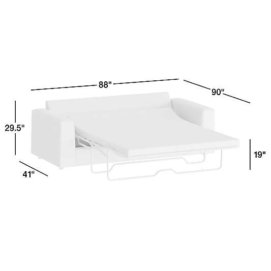 Peyton Queen Sleeper Sofa with Foam Mattress