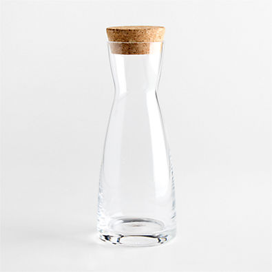 View 18.5-oz. Glass Carafe with Cork Lid details