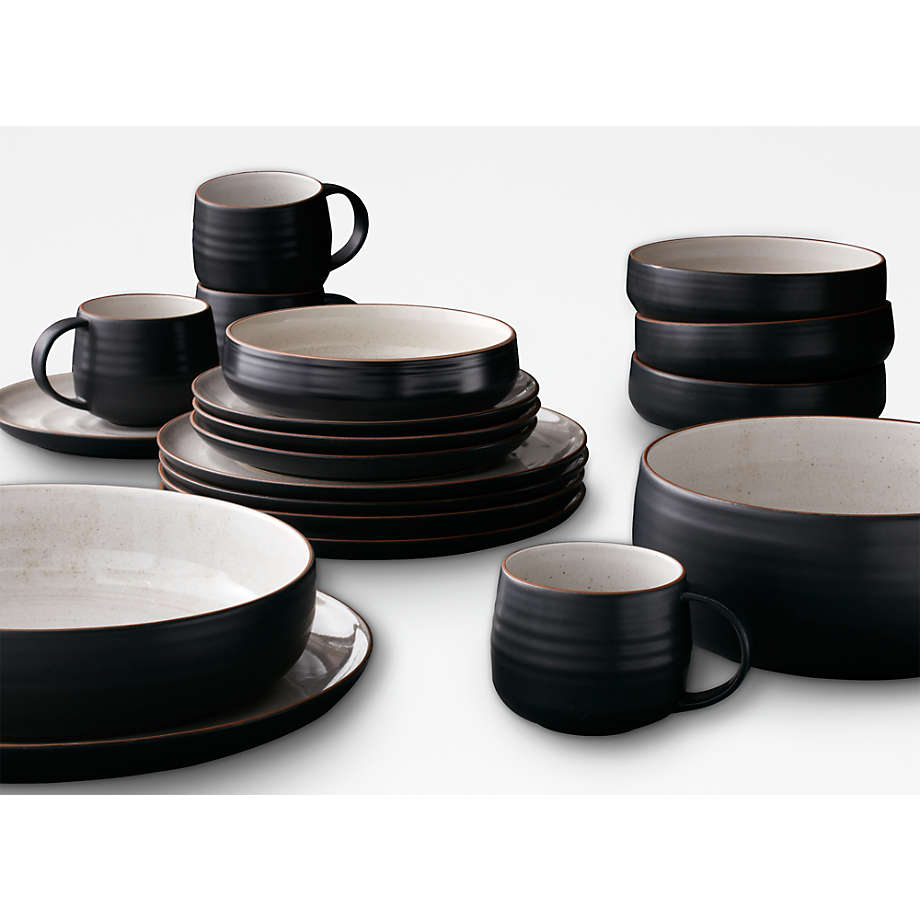18th Street 16-Piece Dinnerware Set with Cereal Bowl + Reviews | Crate & Barrel