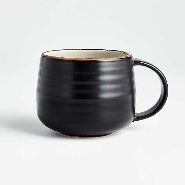 Black Mugs: Black Coffee Mugs & Tea Cups | Crate & Barrel