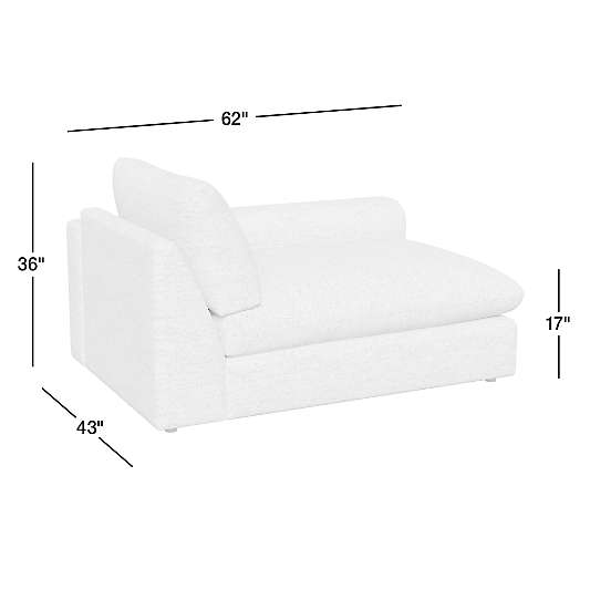 Serenity Right-Arm Chaise Lounge Sectional Piece