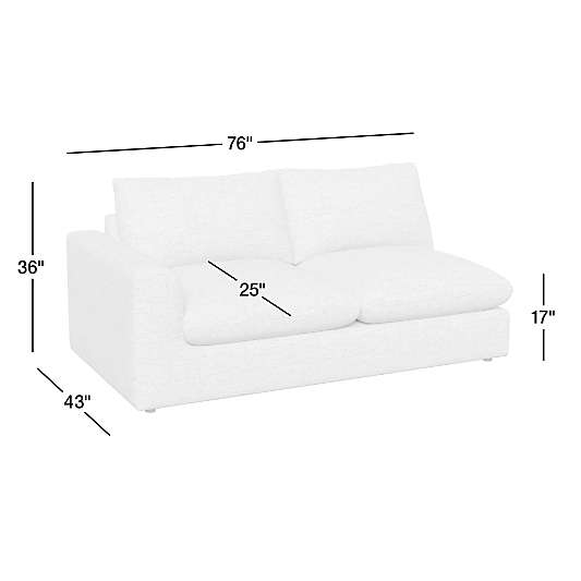 Serenity Left-Arm Sofa Sectional Piece