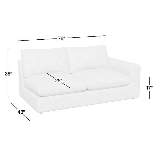 Serenity Right-Arm Sofa Sectional Piece