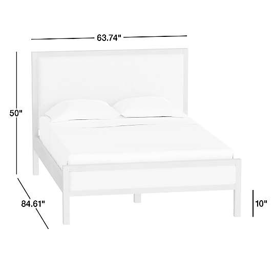 Keane Weathered Natural Wood Upholstered Queen Bed