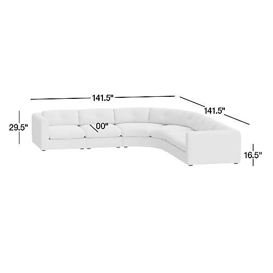 Bucktown Modular 5-Piece Wedge Sectional Sofa