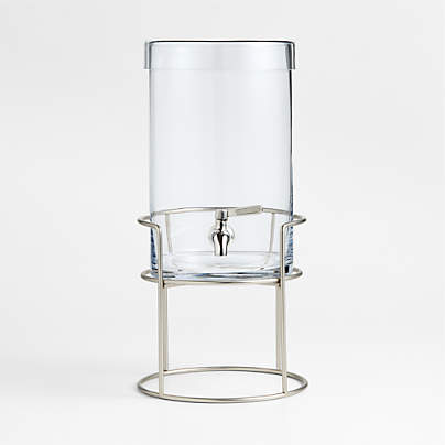 1.5-Gallon Cold Drink Dispenser with Silver Stand