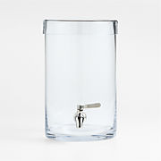 1.5-Gallon Cold Drink Dispenser and Oak Madeira Stand Set