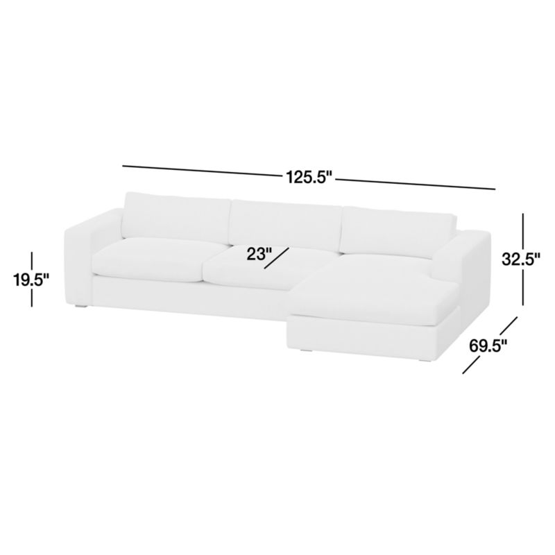 Oceanside 2-Piece Chaise Sectional Sofa