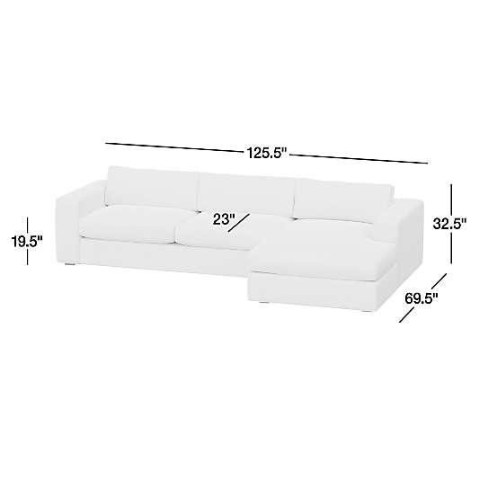 Oceanside 2-Piece Chaise Sectional Sofa