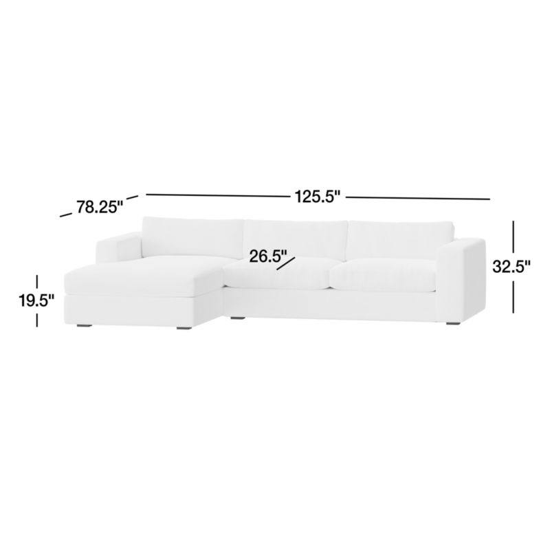 View Oceanside Deep 2-Piece Chaise Sectional Sofa - image 3 of 15