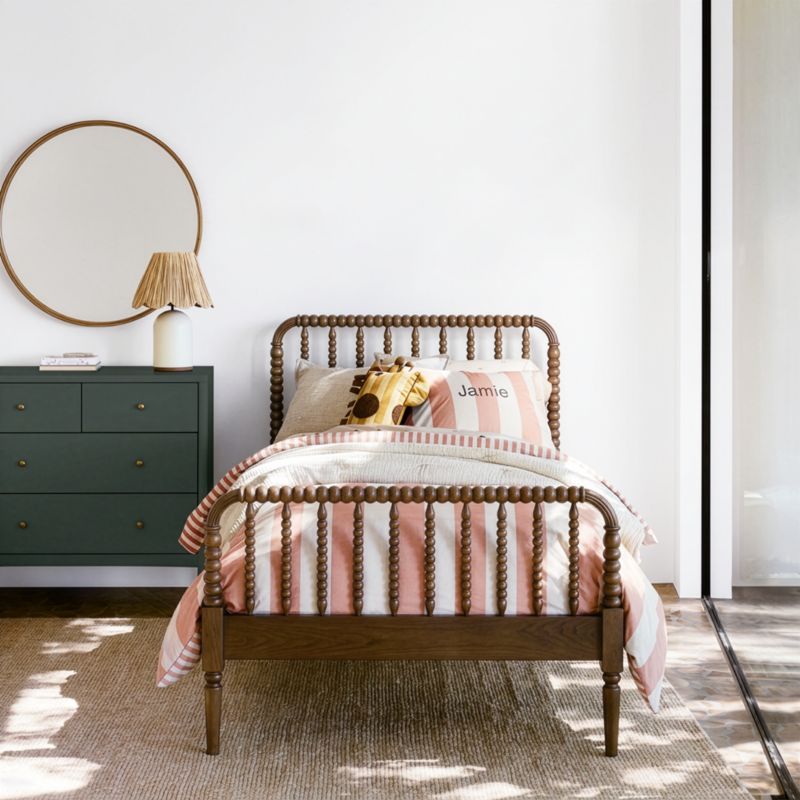 Jenny Lind Deep Brown Wood Spindle Kids Twin Bed - image 5 of 14