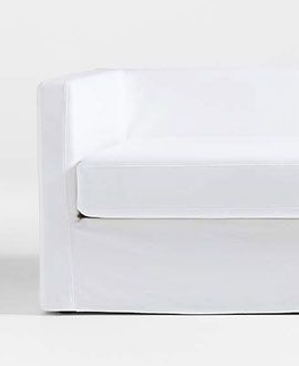 Ever Slipcovered White Daybed & Mattress Cover by Leanne Ford