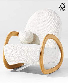 Pollie Snow Nursery Rocking Chair