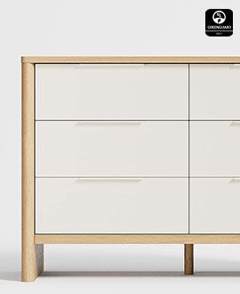 Redondo Kids Wide Two-Tone Dresser