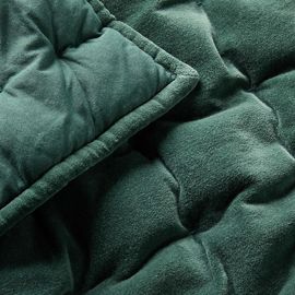 Green Velvet Crib Quilt