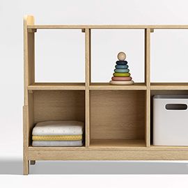 Rue Natural 6-Cube Bookcase