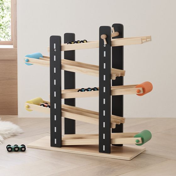 WONDER AND WISE WOODEN CAR TRACK