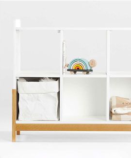 Rue White 6-Cube Bookcase