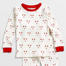 Christmas Reindeer Organic Toddler Pajama Set