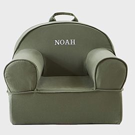 Dark Green Kids Lounge Nod Chair