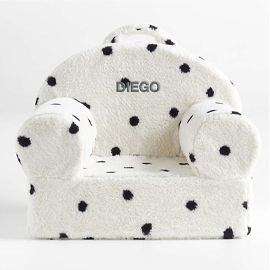 White Polka-Dot Nod Chair