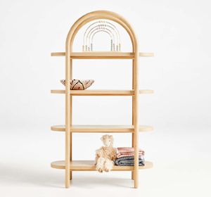 Dolly Wood Tall Kids 4-Shelf Bookcase