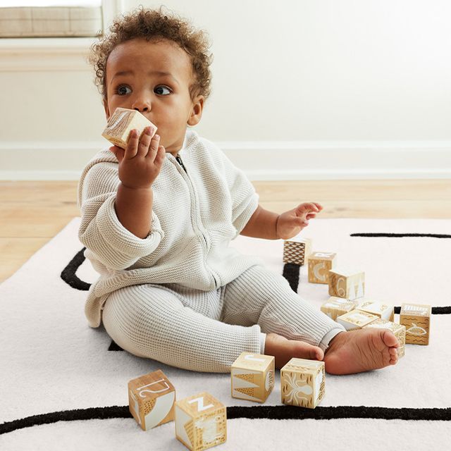 Etched Wooden Baby Blocks