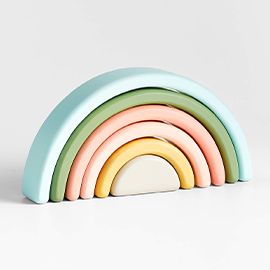 Wonder and Wise Rainbow Wooden Stacking Toy