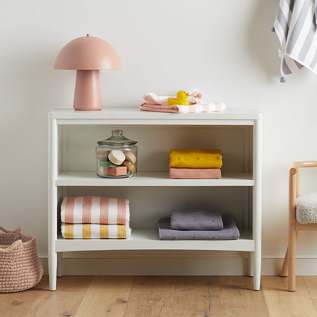 hampshire small white bookcase